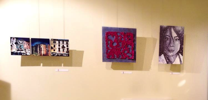 L’opera “Trittico Fluido” esposta presso la Fondazione G. Lazzareschi