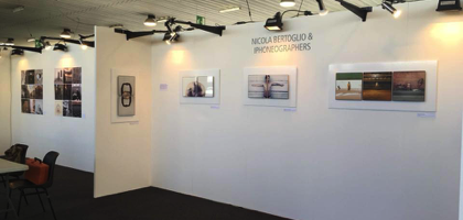 Lo stand di Nicola Bertoglio alla fiera.
