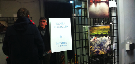 Alcune foto su tela esposte durante la mostra personale presso galleria AccorsiArte a Torino